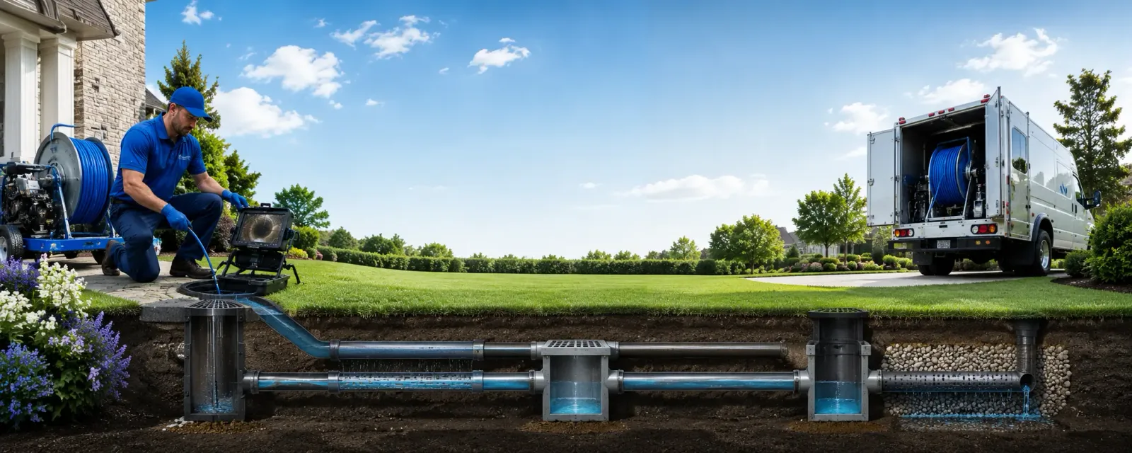 Outdoor drain cleaning information for Merrillville, IN